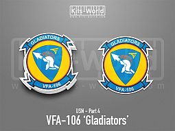 Kitsworld SAV Sticker - US Navy - VFA-106 Gladiators 